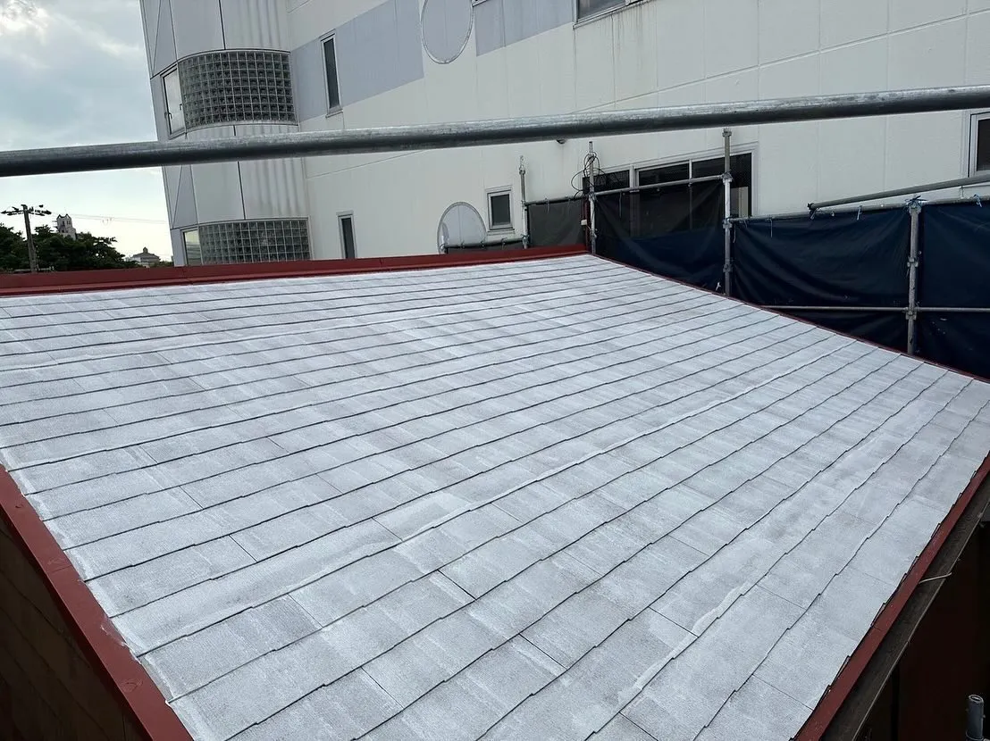 屋根遮熱塗料下塗りプライマー塗装