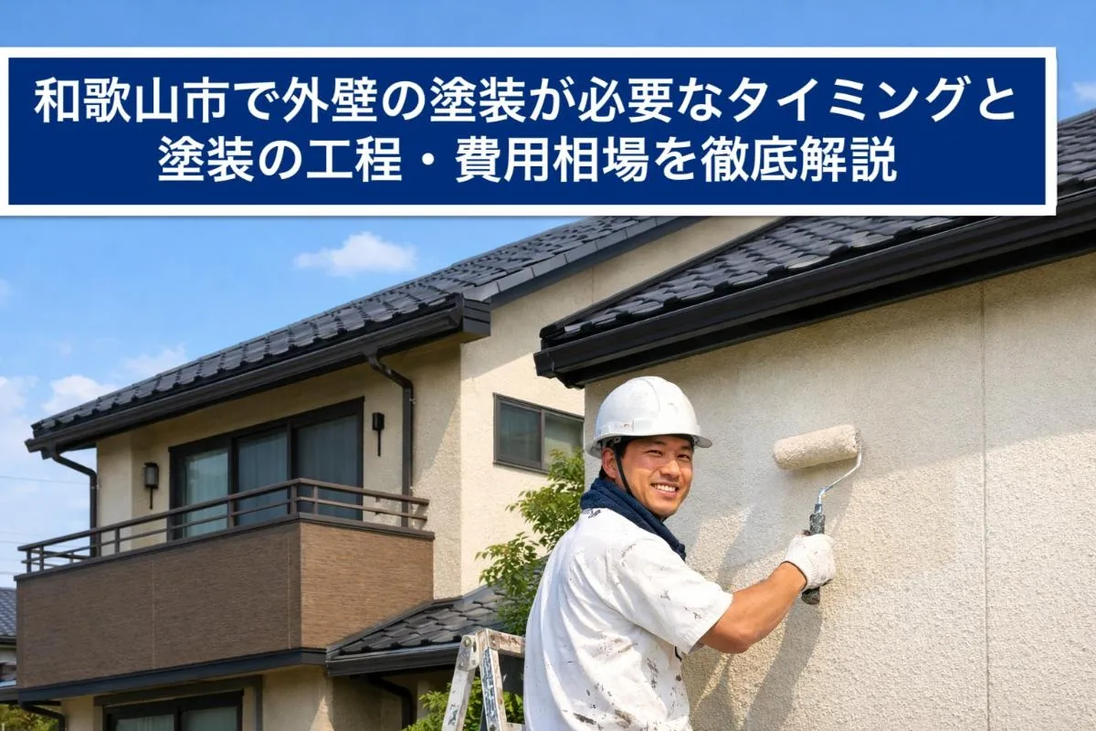 和歌山市で外壁の塗装が必要なタイミングと塗装の工程・費用相場を徹底解説