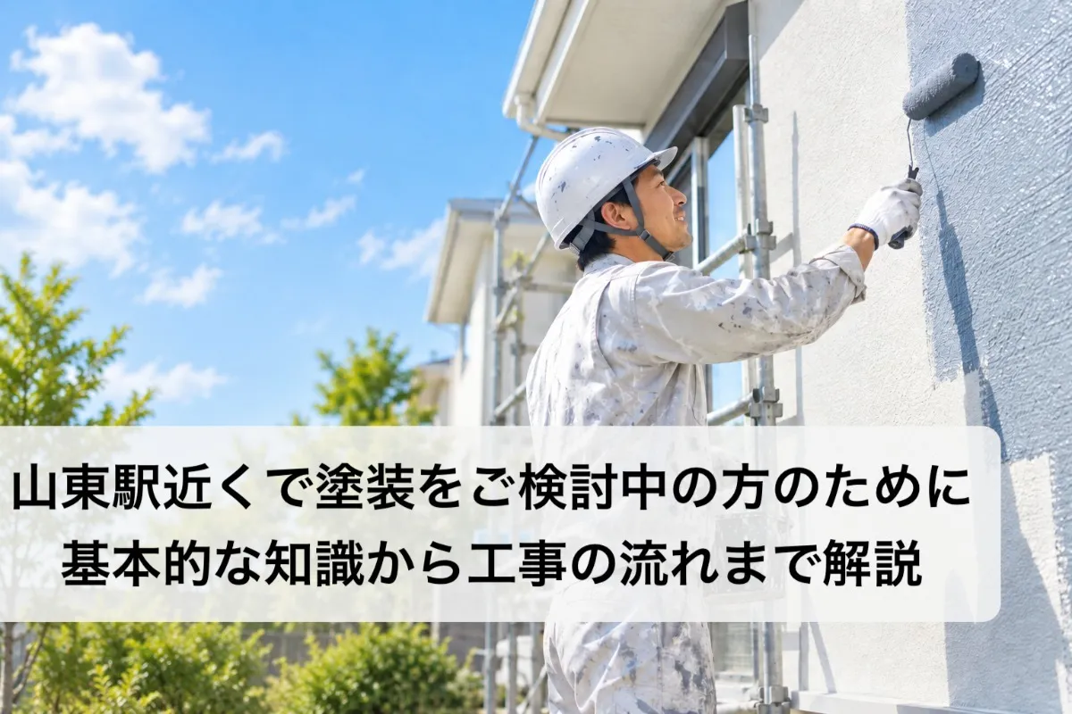 山東駅近くで塗装をご検討中の方のために基本的な知識から工事の流れまで解説